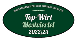 Top-Wirt Mostviertel 2022/23 Auszeichnung Landgasthof Bachlerhof